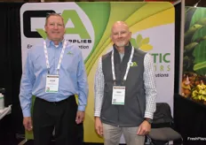 Steve Page and Greg Akins with Catalytic Generators and sister company QA Supplies that had several quality testing products on display.